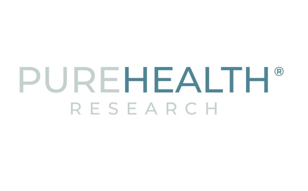 PureHealth Research logo. 'PureHealth' on a line above 'research'.