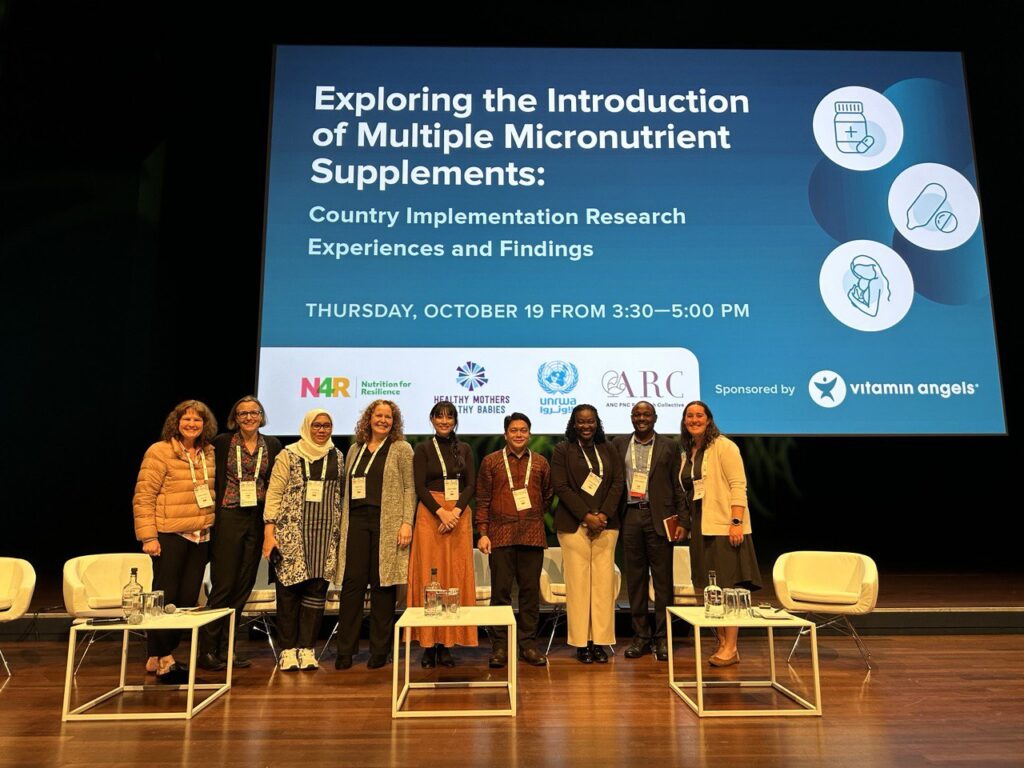 Vitamin Angels Symposium Speakers on stage at the Micronutrient Forum's 2023 Conference.
