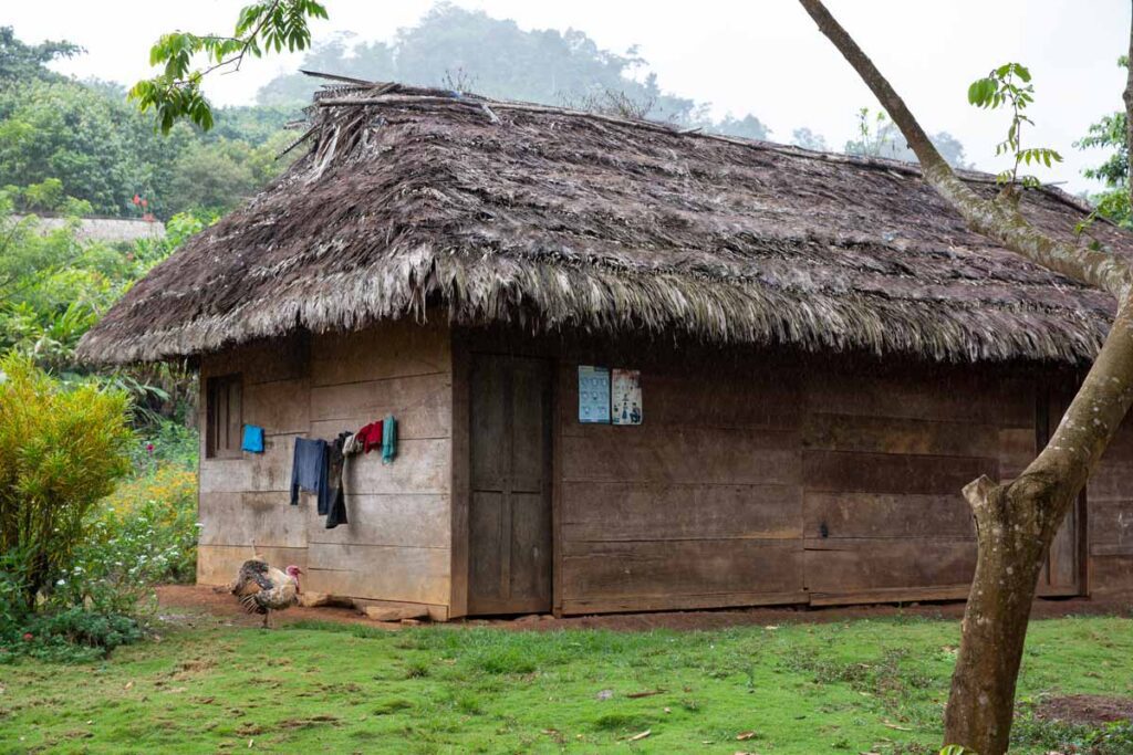 a building in eastern guatemala that has no electricity or running water 