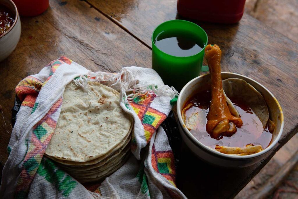 a typical meal for the mayan community in eastern guatemala 