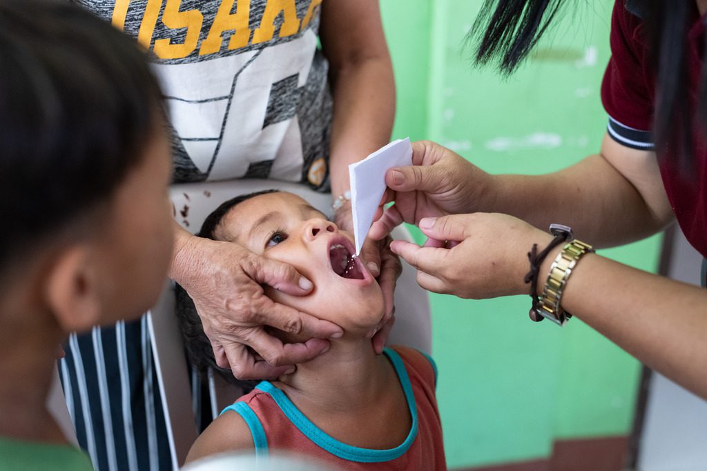 Child receiving Vitamin A